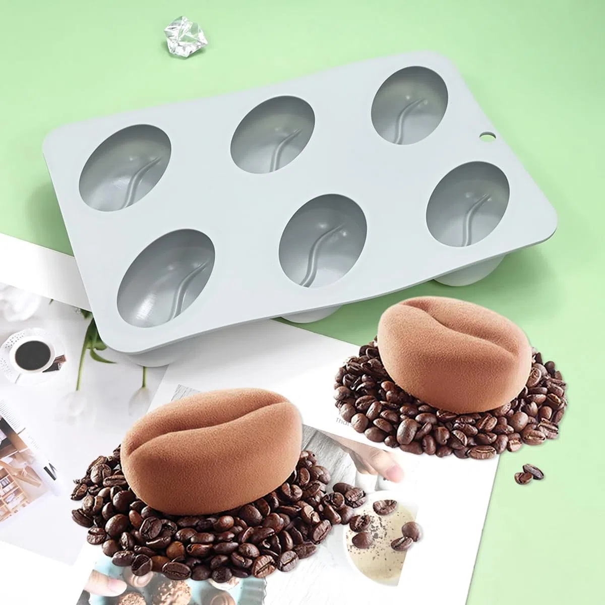 Stampi in silicone mostsom per cottura antiaderente per caramelle, cioccolato, biscotti, mini saponi, budini, gelatine, muffin, snack per cani, ideali per cupcake, cubetti di ghiaccio e stampi per