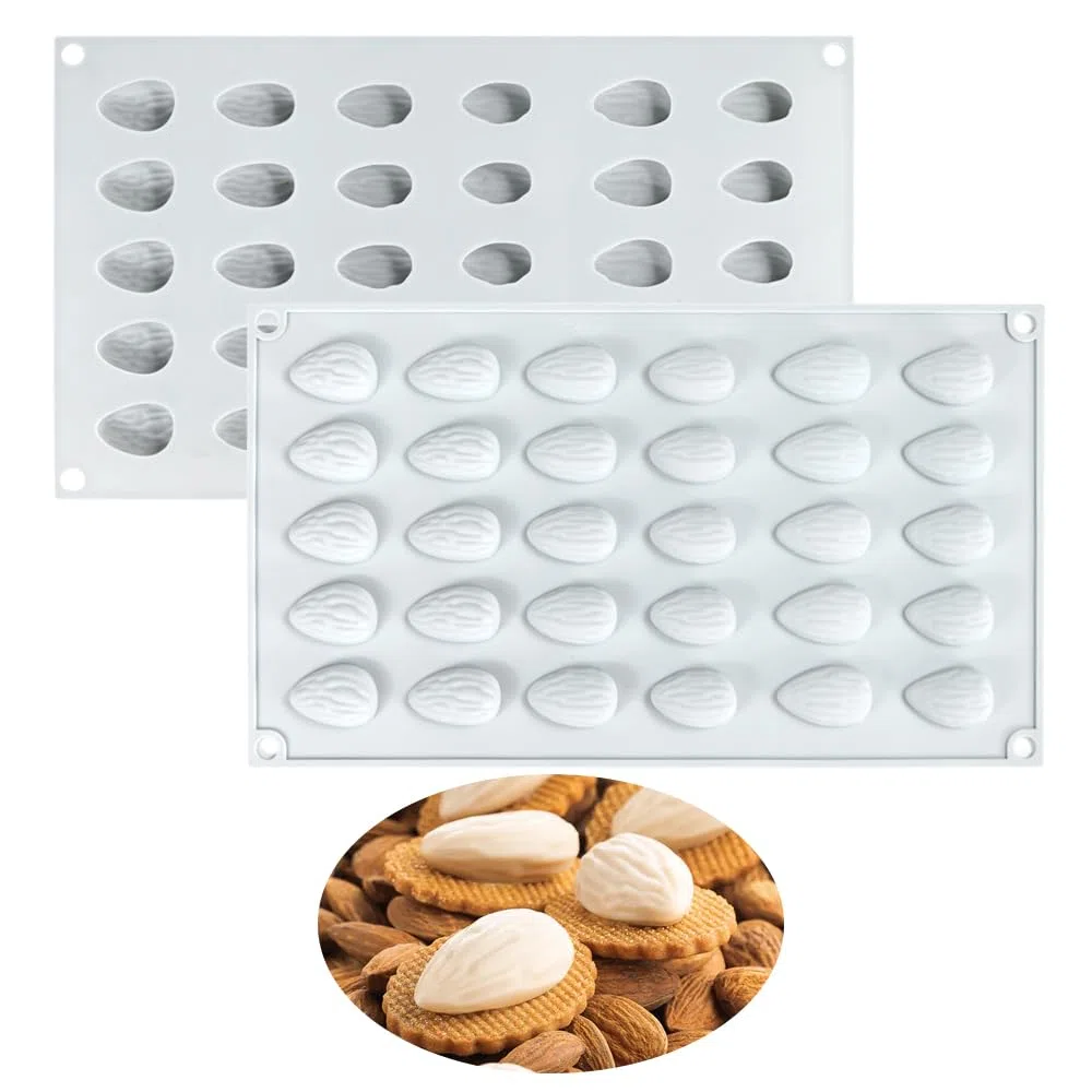 Silicone stampi per Mousse torta, 3D silicone forno stampo per dolci francesi dolci gelato torta decorazione stampo, forma di mandorla