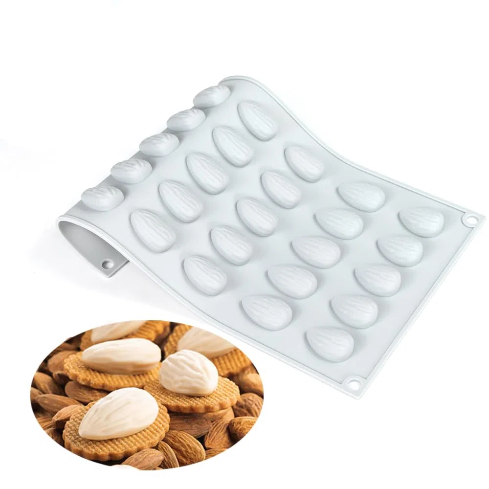 Silicone stampi per Mousse torta, 3D silicone forno stampo per dolci francesi dolci gelato torta decorazione stampo, forma di mandorla