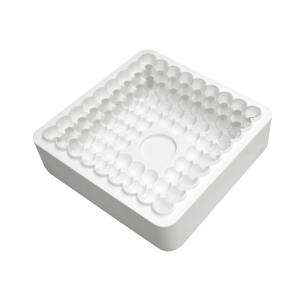 Silicone Francese Mousse Torta Mold 3D Bakeware DIY Cioccolato Sapone Candle Mold, Sfera Magica Quadrata